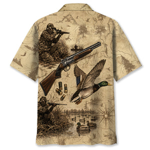 Vintage Mallard Duck Hunting Hawaiian Shirt