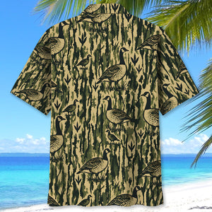 Goose Stripe Camouflage Hawaiian Shirt