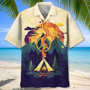 Campfire Peace Life Vintage Hawaiian Shirt