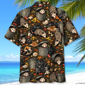 Autumn Alley Opossum Trash Hawaiian Shirt