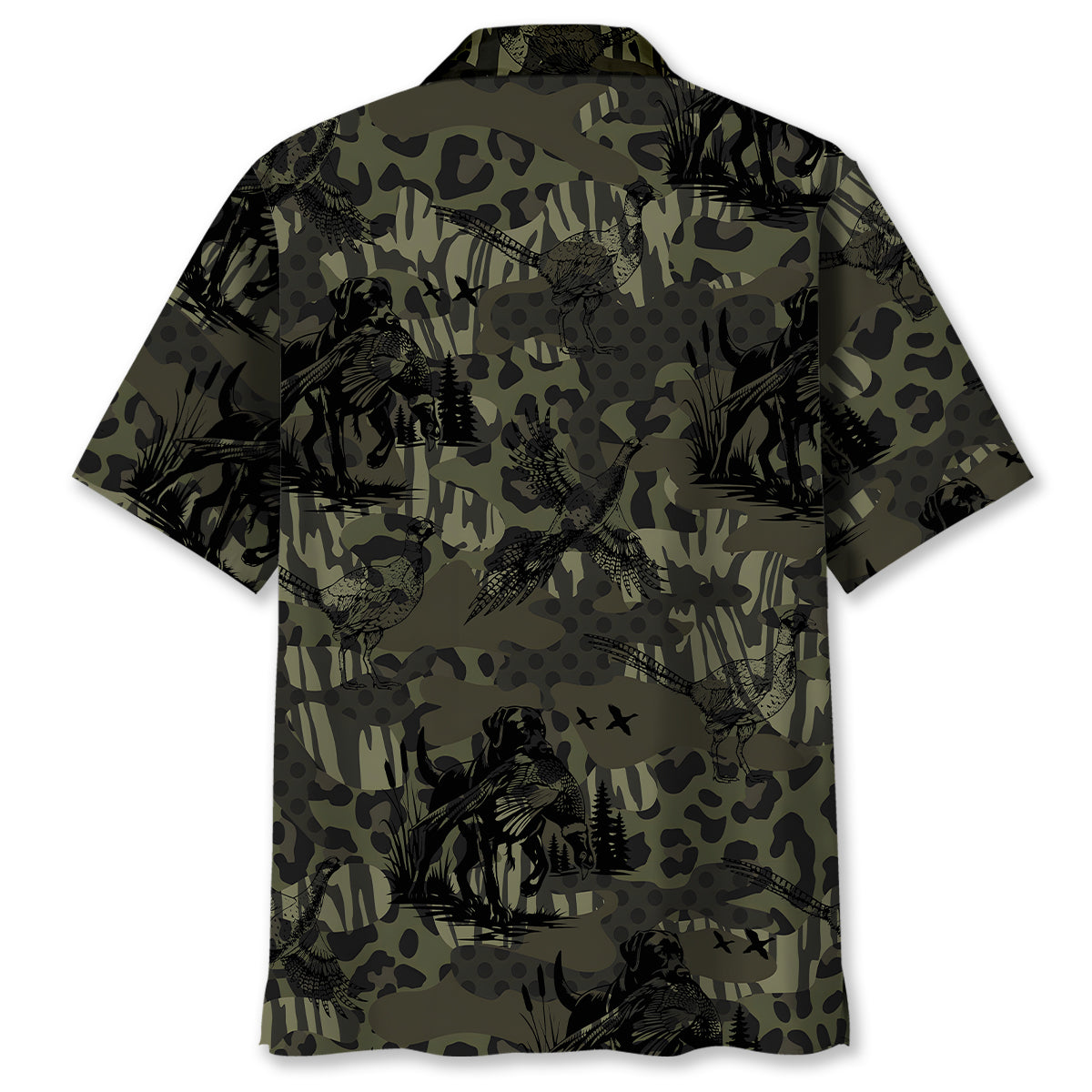 Camouflage Pheasant Hunting Hawaiian Shirt