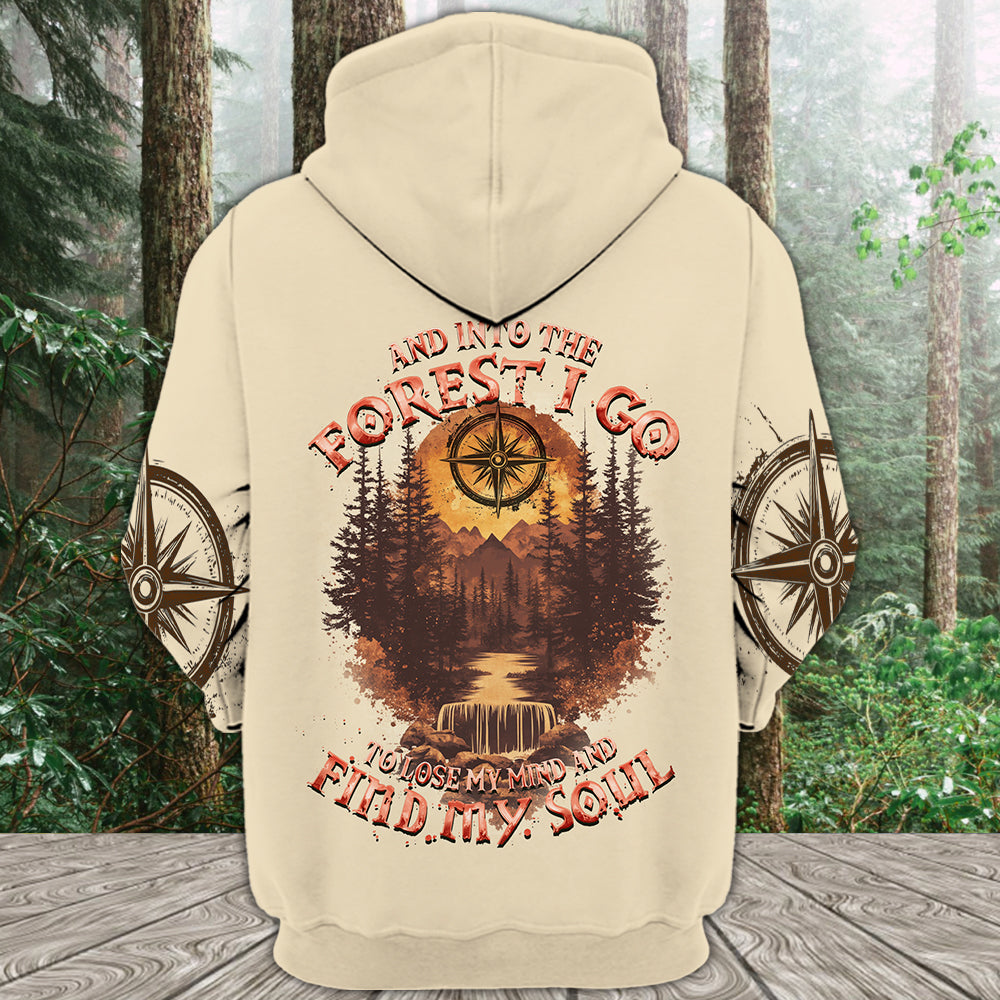 Into The Forest I Go To Lose My Mind And Find My Soul Brown All Over Print Shirt