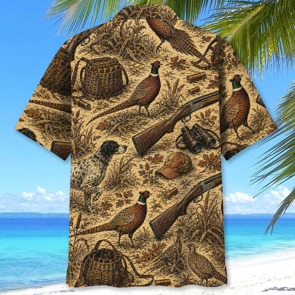 Vintage Pheasant Hunting Hawaiian Shirt
