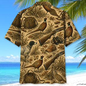Vintage Pheasant Hunting Hawaiian Shirt