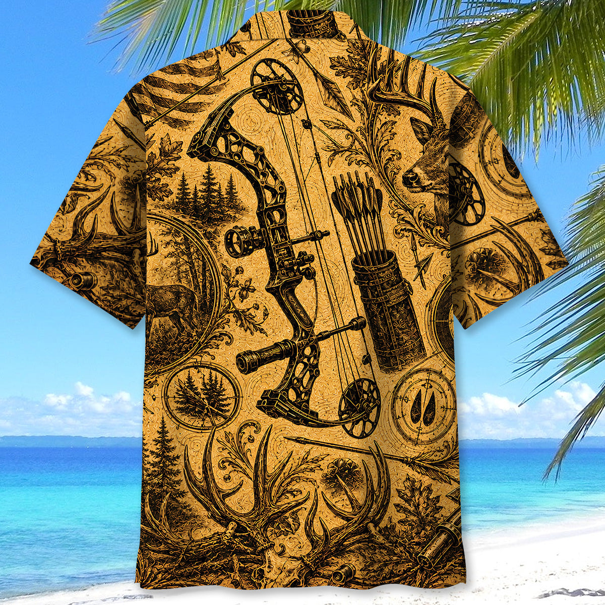 Bow Hunting Legend Vintage Art Hawaiian Shirt