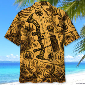 Bow Hunting Legend Vintage Art Hawaiian Shirt