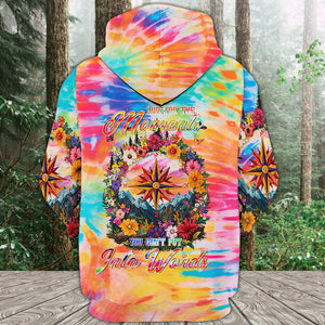Live For The Moments Compass Flower All Over Print Shirt