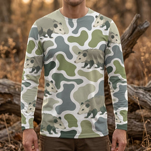 Opossum Camouflage Hunting Funny Shirt