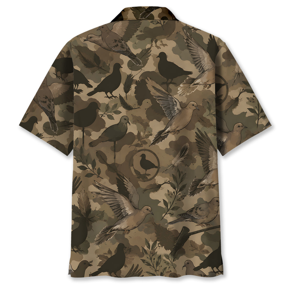 Tactical Mourning Dove Hunting Pattern Hawaiian Shirt