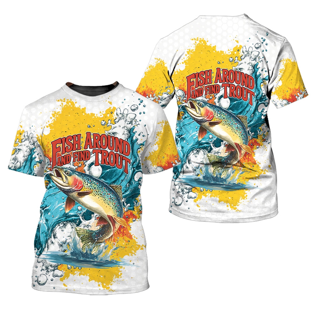 Fish Around And Find Trout Rainbow Trout All Over Print Shirt