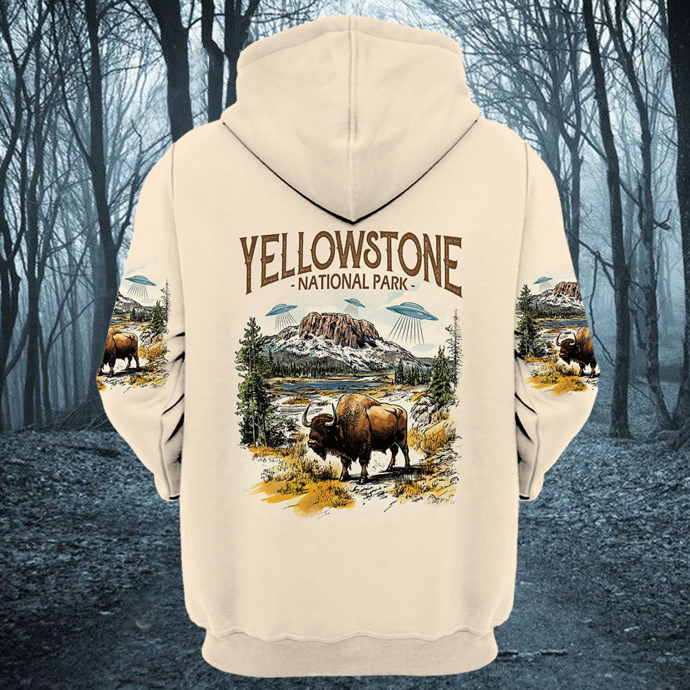 Vintage Yellowstone National Park All Over Print Shirt
