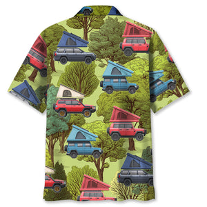 Funny Pop-Up Camper Car Hawaiian Shirt