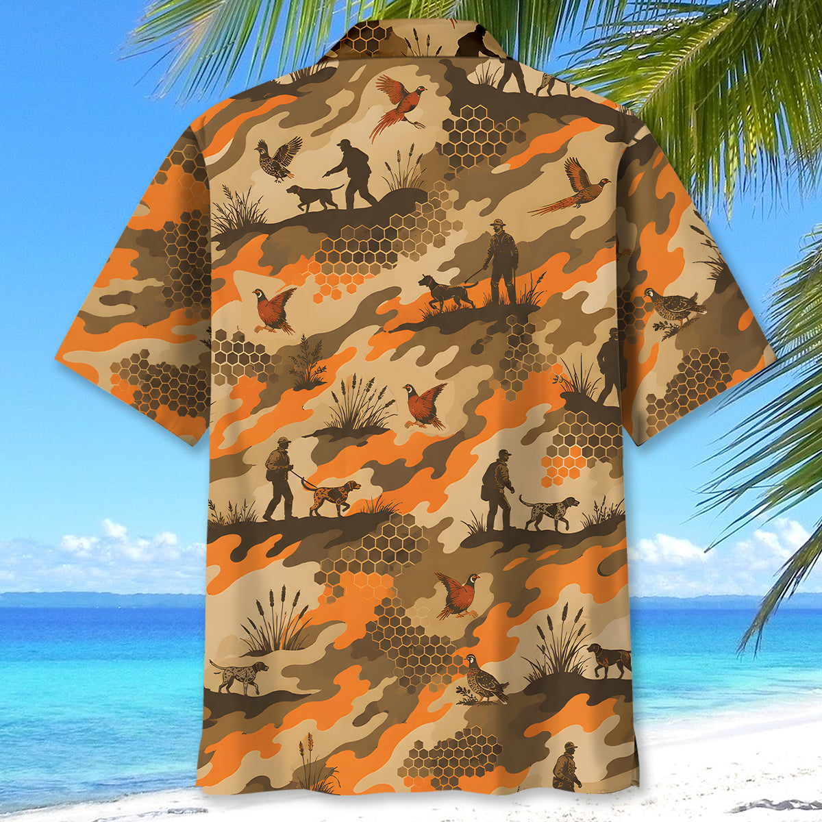 Upland Heritage Pheasant Hunting Camouflage Hawaiian Shirt