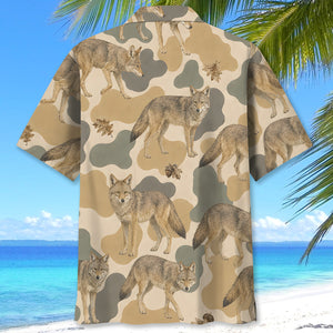 Coyote Camouflage Hawaiian Shirt