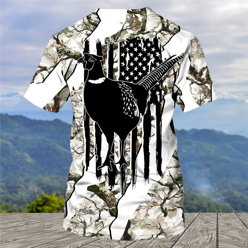 America Pheasant Hunting Camo All Over Print Shirt