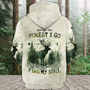Into The Forest Deer Exposure All Over Print Shirt