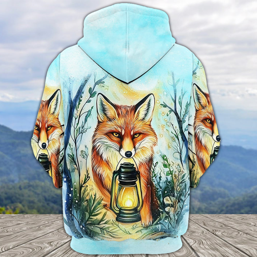 Wild Fox Finding The Way All Over Print Shirt