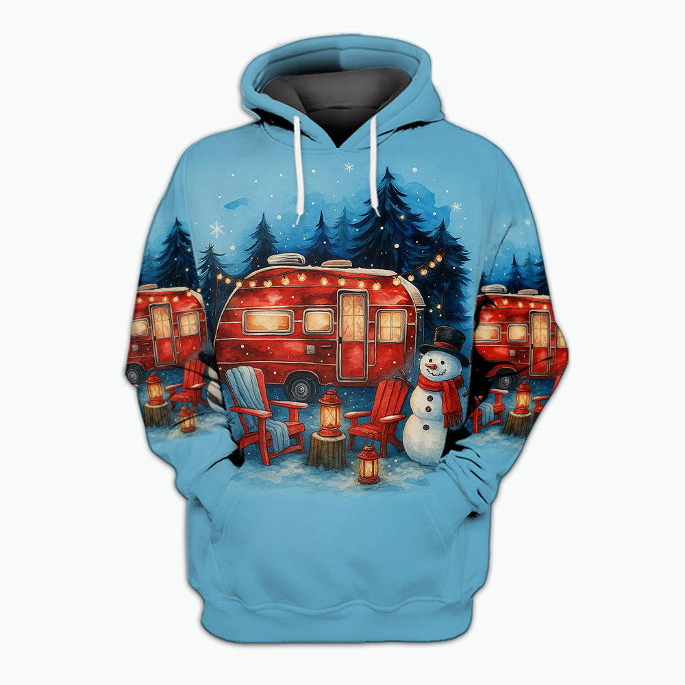 Christmas Camper Winter Wonderland All Over Print Shirt