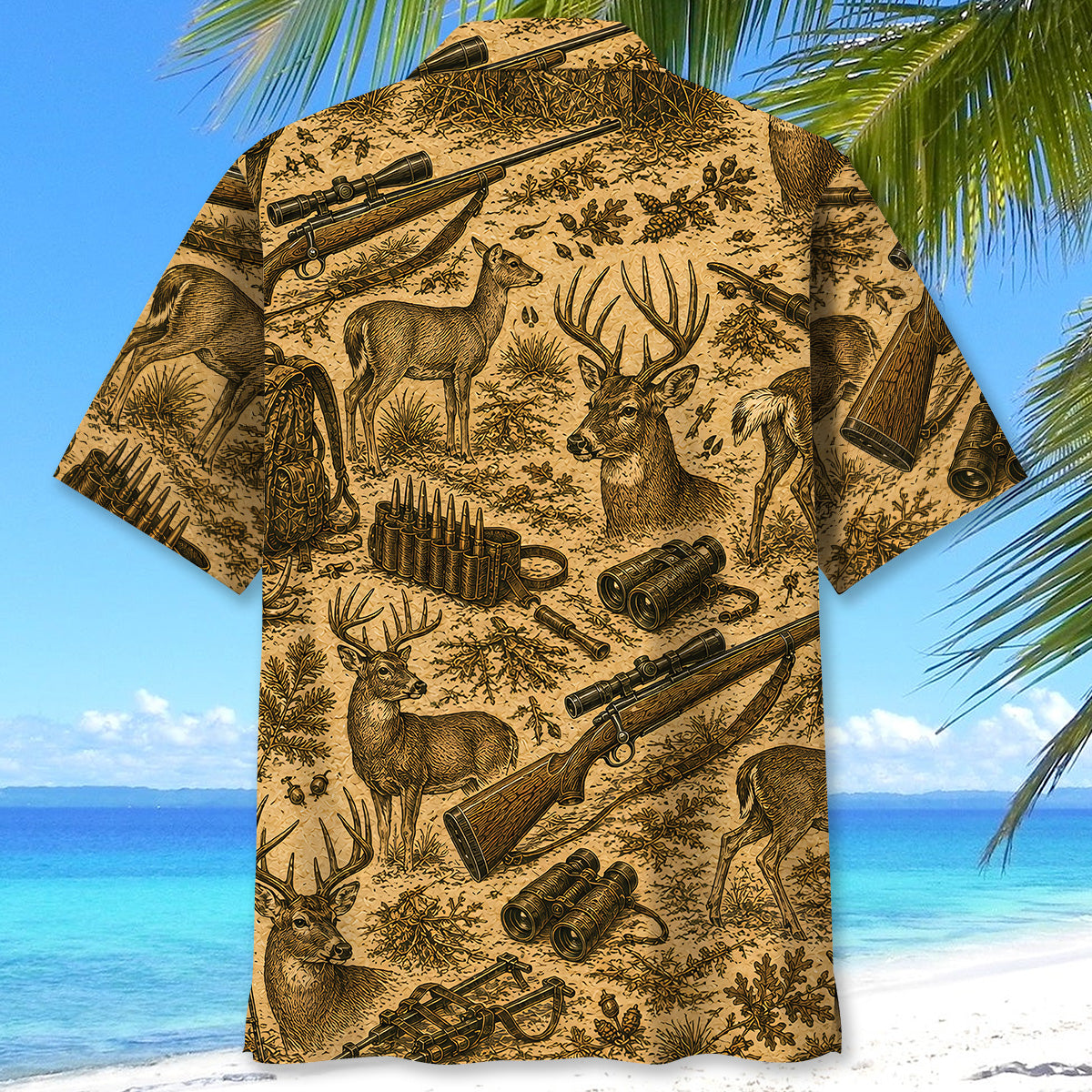 Vintage Deer Hunting Hawaiian Shirt