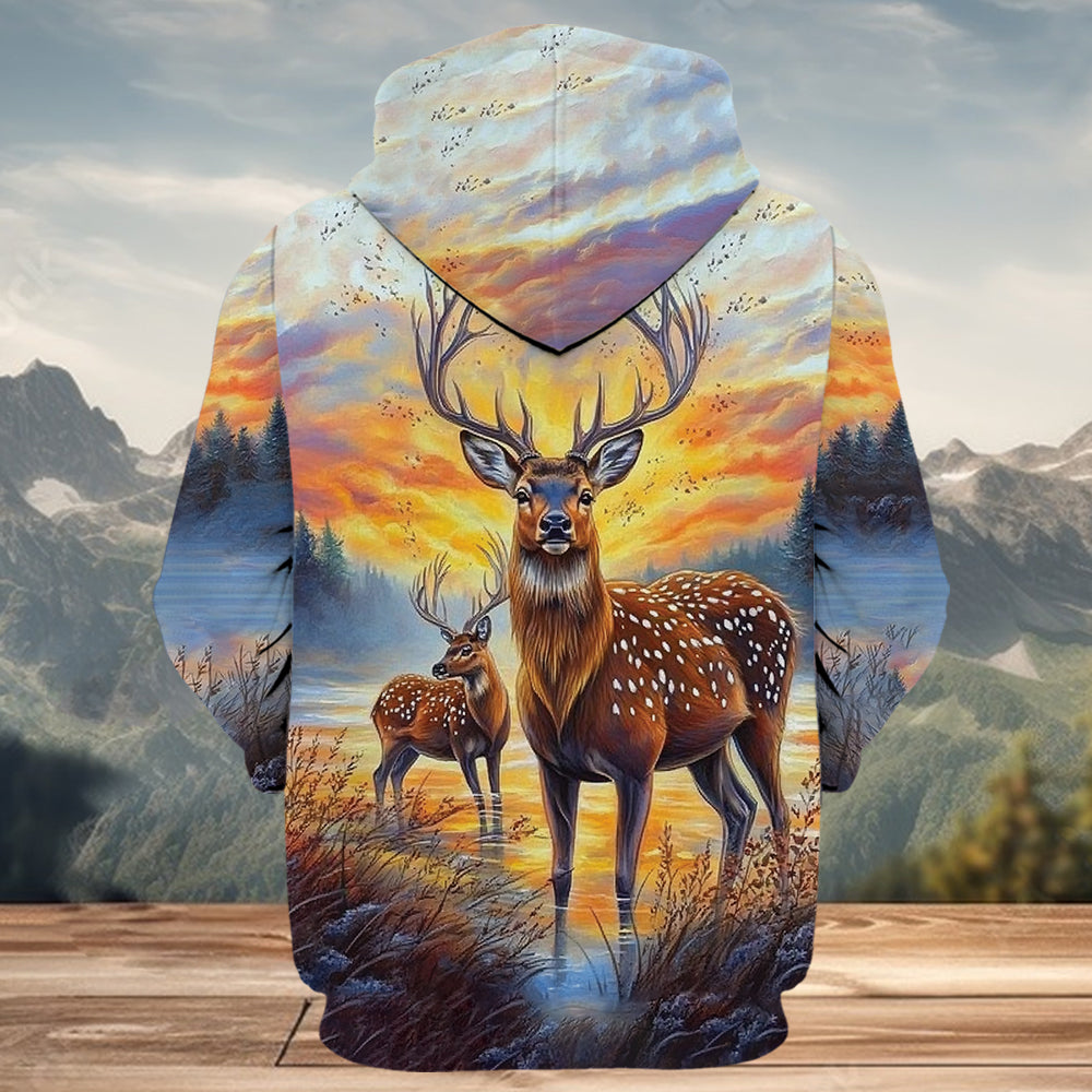 Deers In The Wild All Over Print Shirt