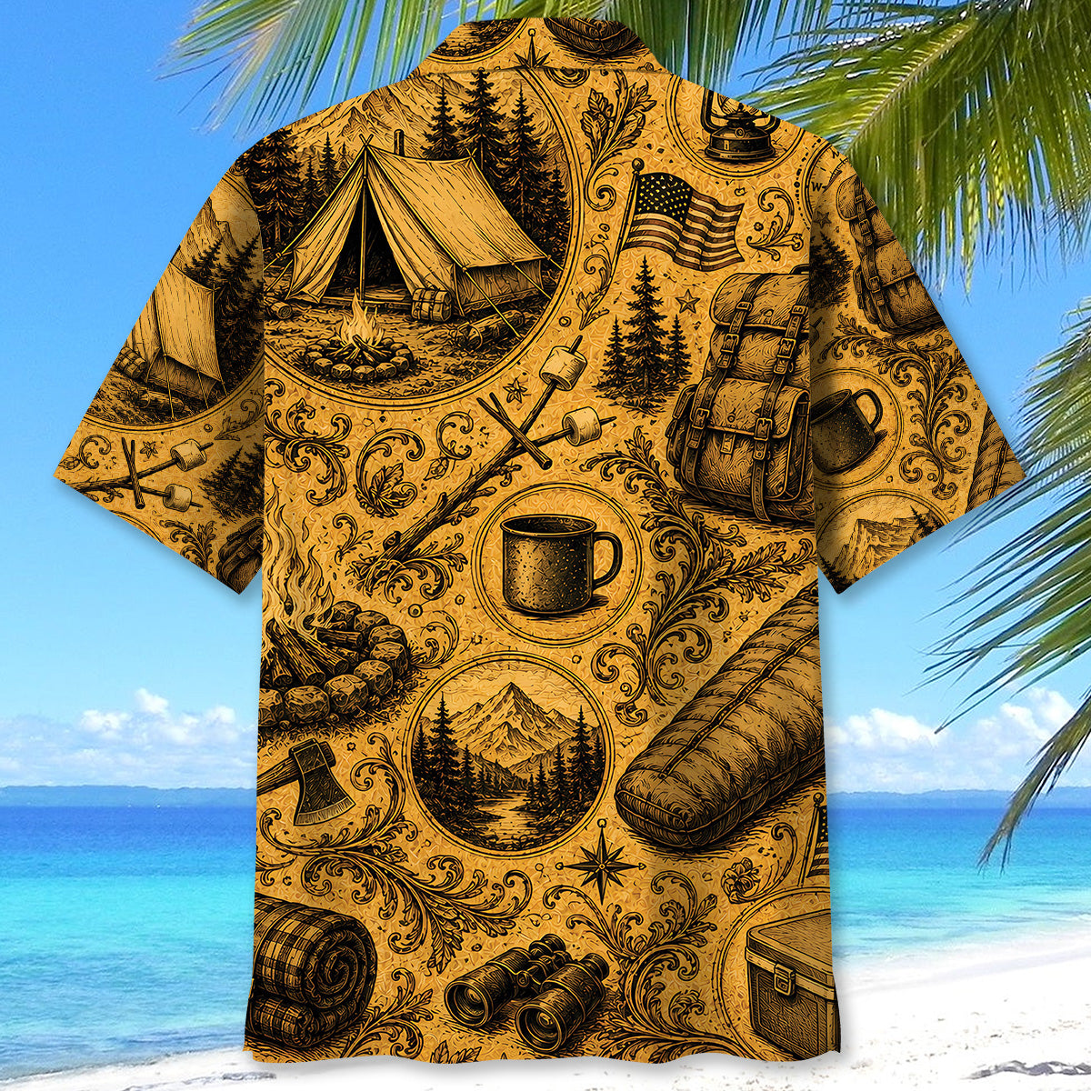 Camping Vintage Legend Art Hawaiian Shirt
