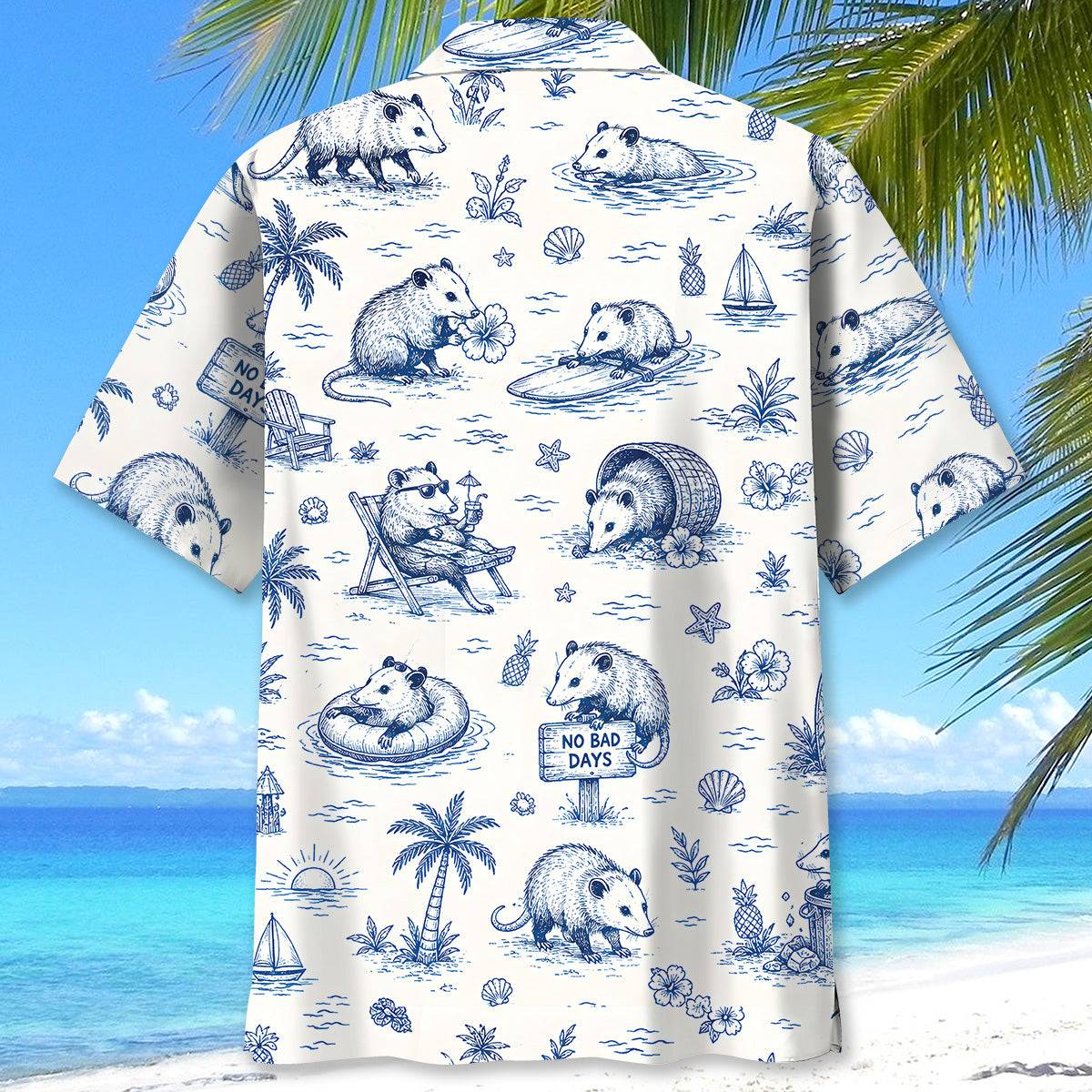Opossum Summer Vibes Hawaiian Shirt