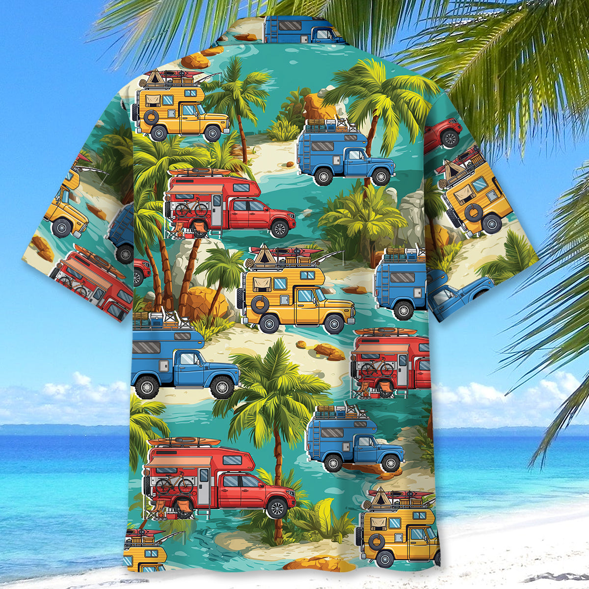 Truck Camper Funny Hawaiian Shirt