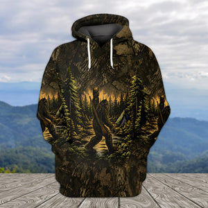 Bigfoot Camouflage Hunting All Over Print Shirt