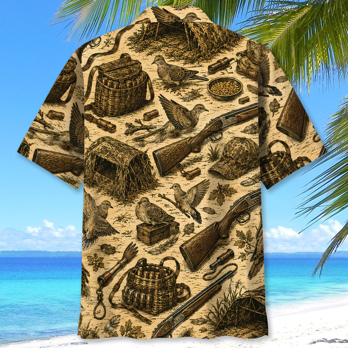 Vintage Dove Hunting Hawaiian Shirt