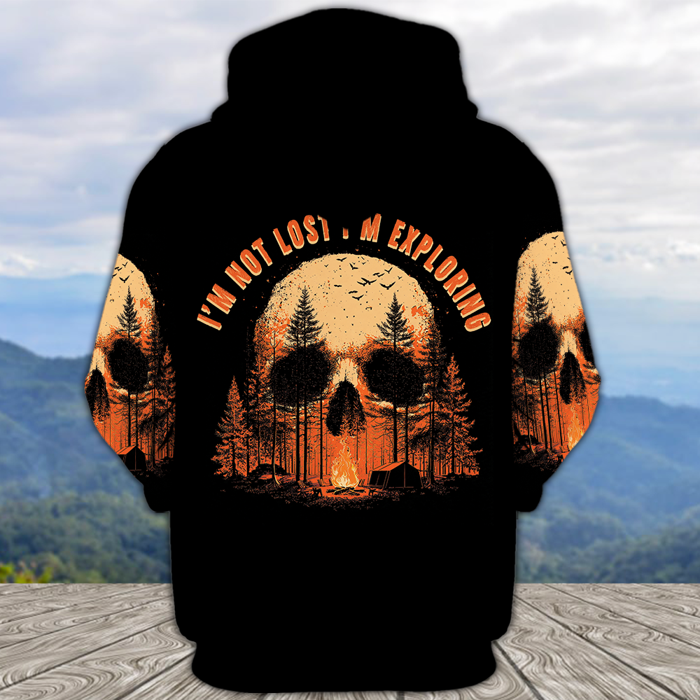 Creepy I'm Not Lost I'm Exploring All Over Print Shirt