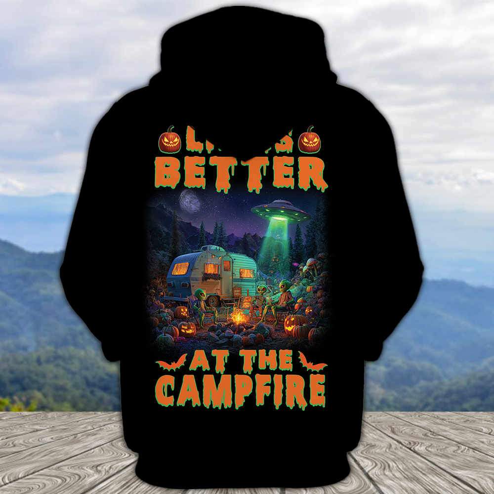 Life Is Better At The UFO Campfire All Over Print Shirt
