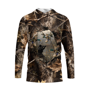 Duck Hunting Camouflage Fabric All Over Print Shirtt