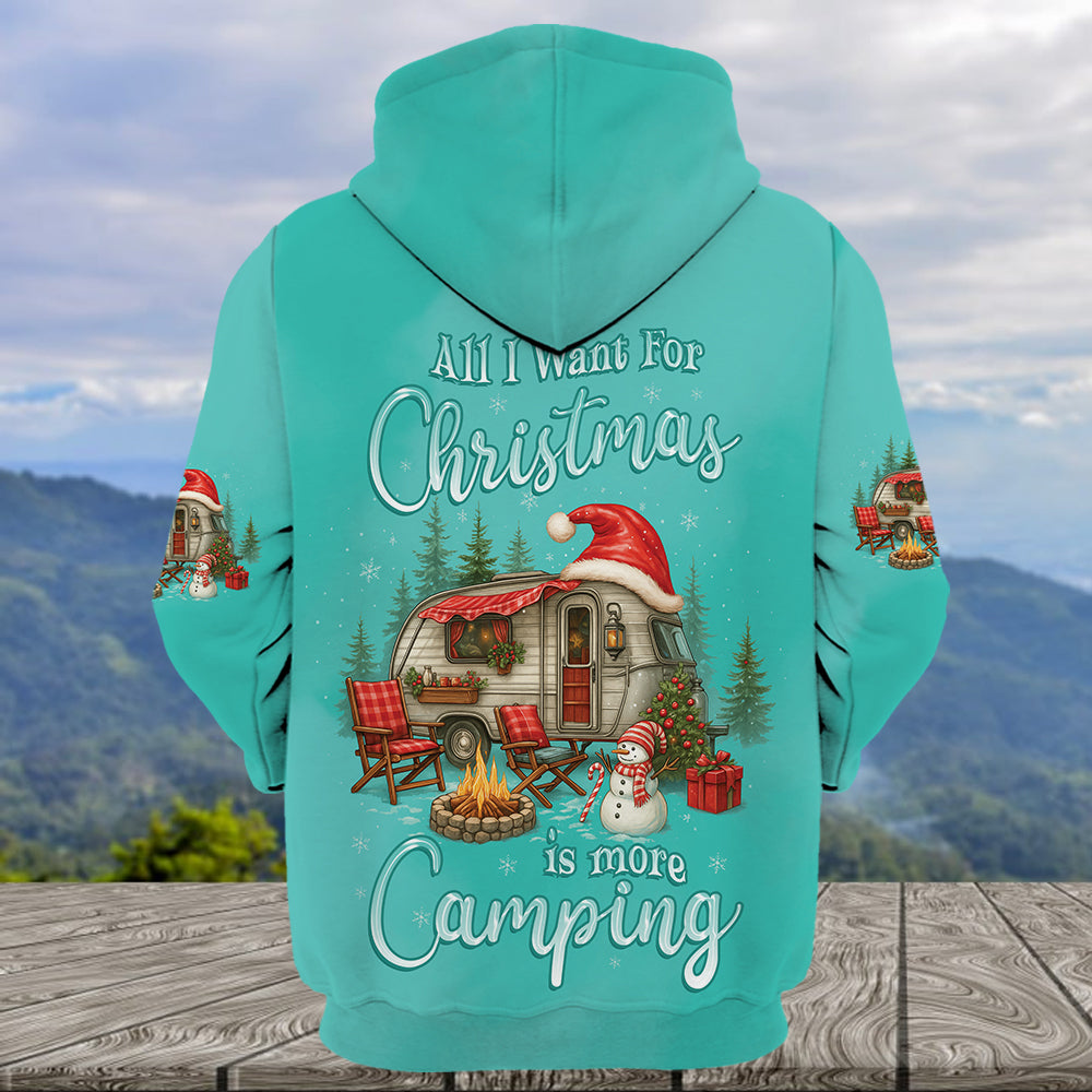 All I Want For Christmas Is Camping All Over Print Shirt