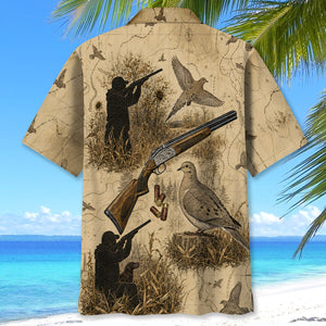 Vintage Dove Hunting Hawaiian Shirt