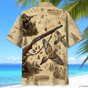 Vintage Dove Hunting Hawaiian Shirt