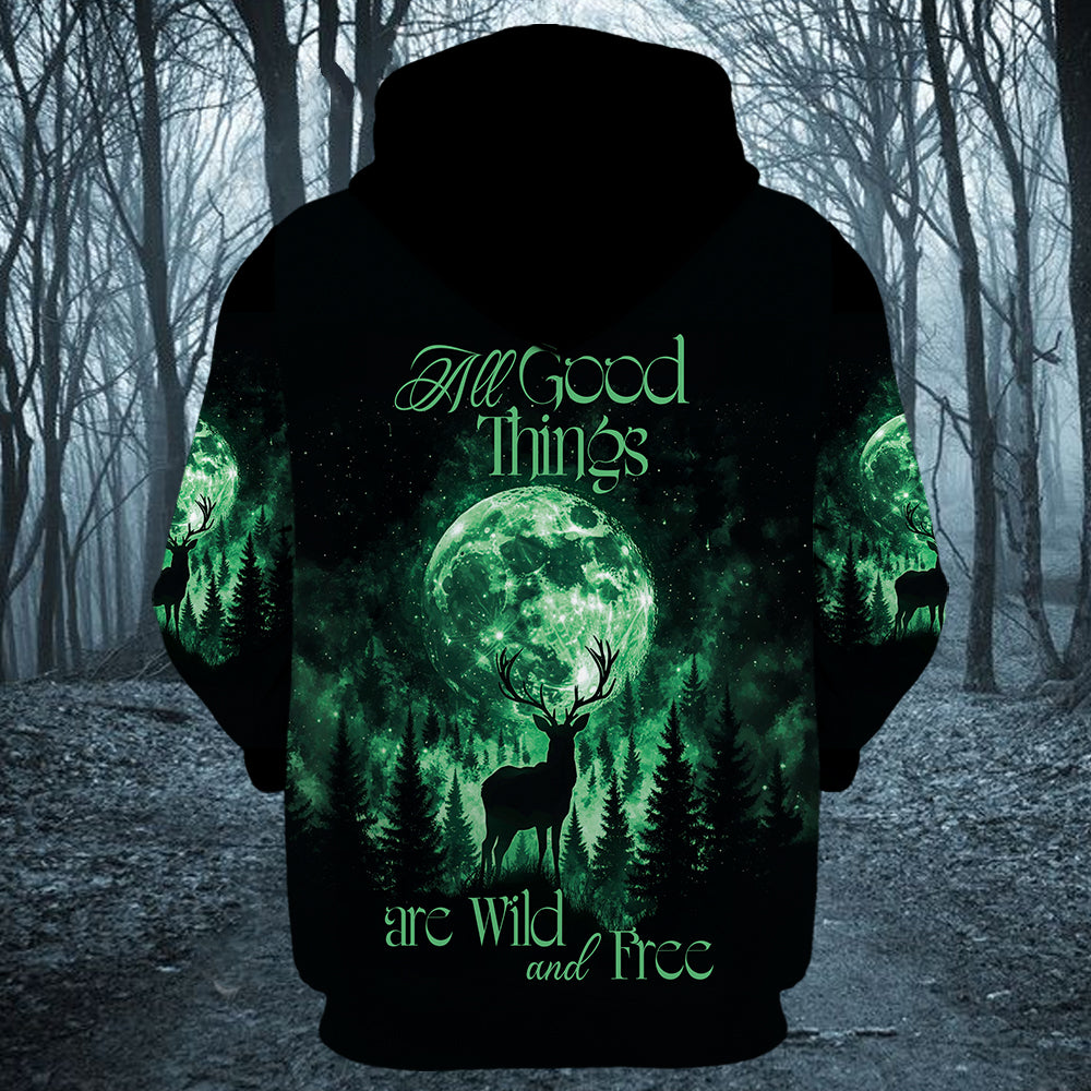 All Good Things Are Wild And Free All Over Print Shirt