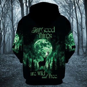 All Good Things Are Wild And Free All Over Print Shirt
