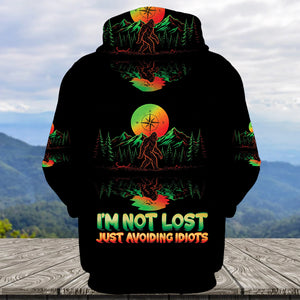 I'm Not Lost Just Avoiding Idiots All Over Print Shirt