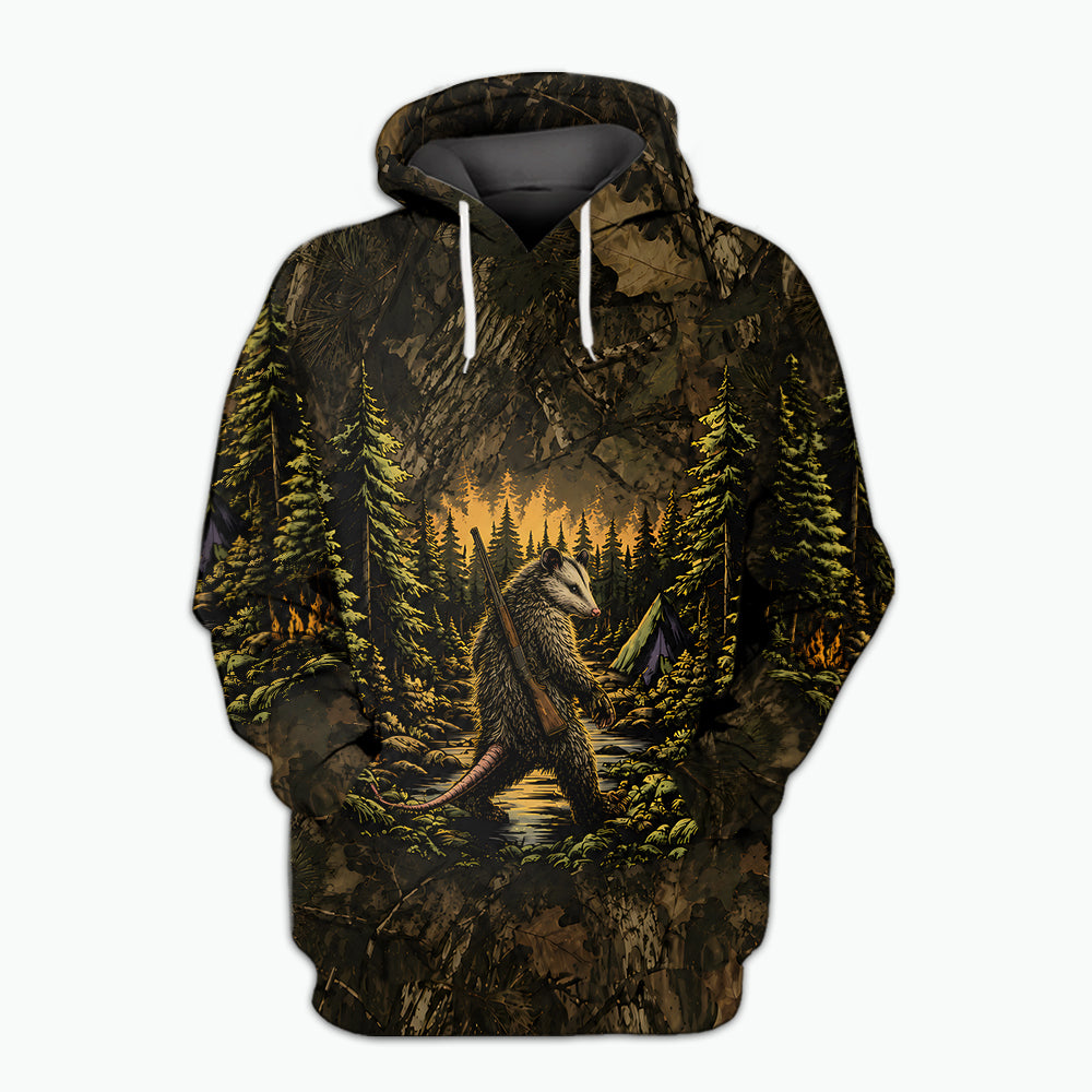 Opossum Camouflage Hunting All Over Print