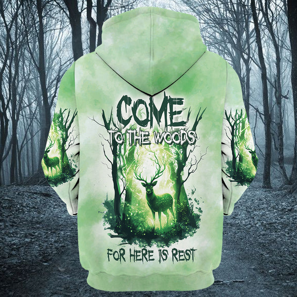 Come To The Woods For Here Is Rest All Over Print Shirt