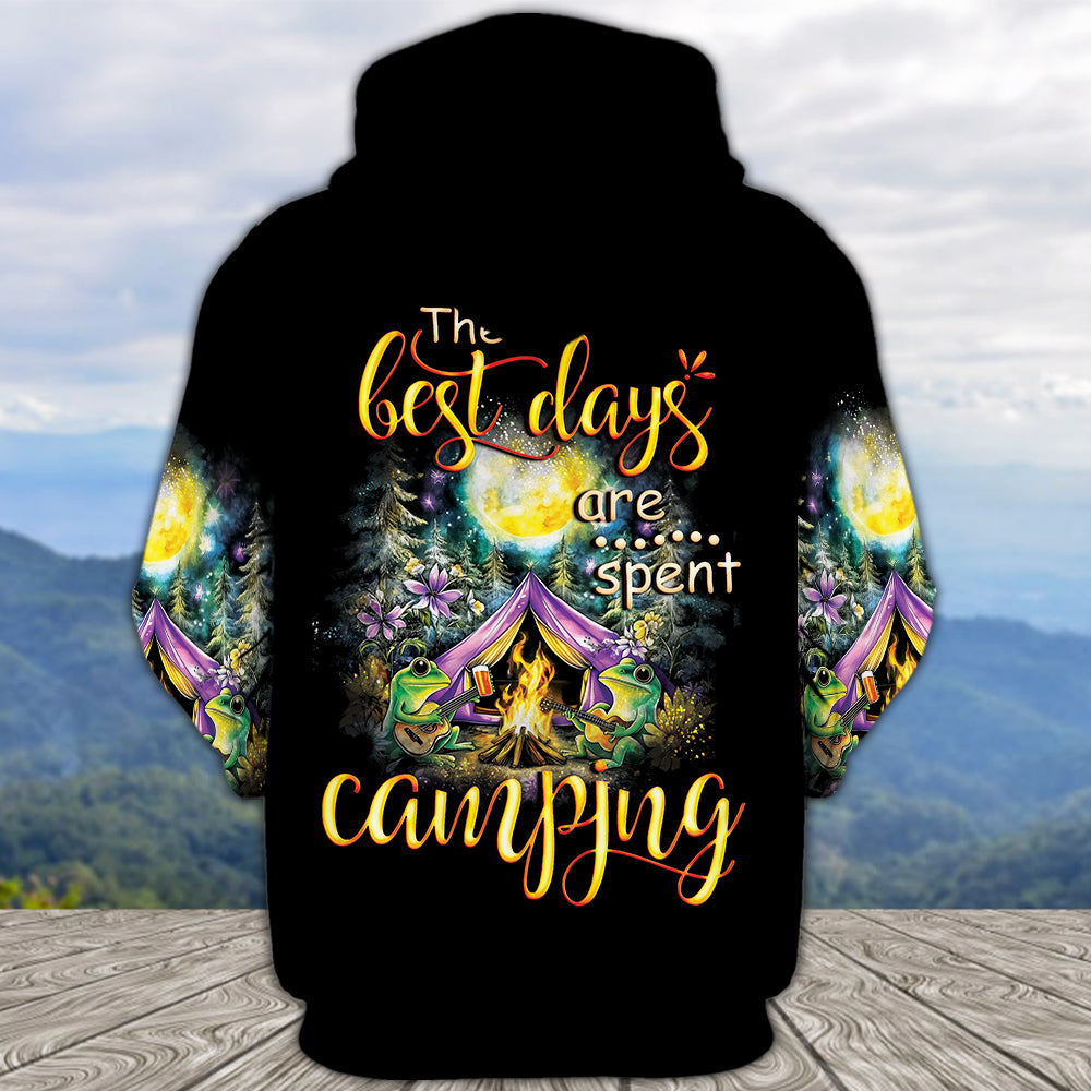 The Best Day Are Spent Camping All Over Print Shirt
