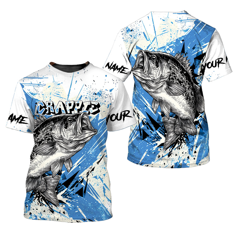 Custom Name Crappie Fishing Jersey All Over Print Shirt