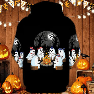 Boo Crew Camping All Over Print Shirt