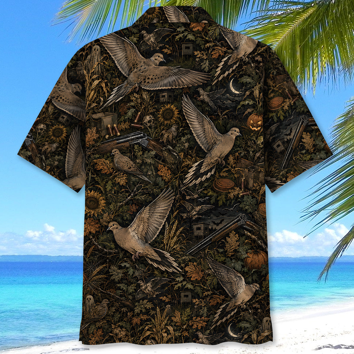 Dove Hunting Halloween Hawaiian Shirt