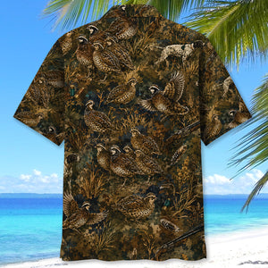 Quail Hunting Camo Hawaiian Shirt