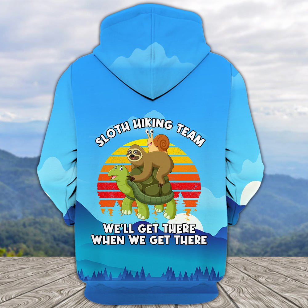 Funny Slow Hiking Team All Over Print Shirt