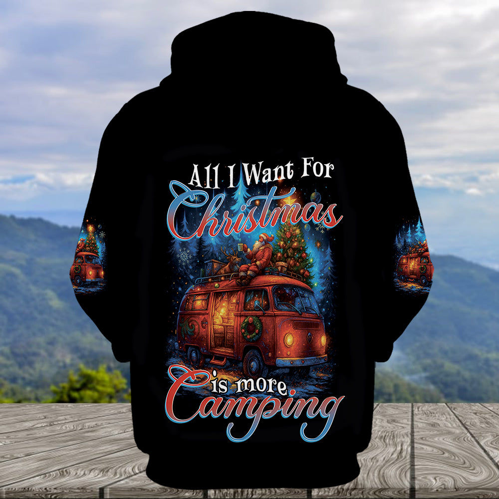 Camping Night Christmas Wonderful All Over Print Shirt