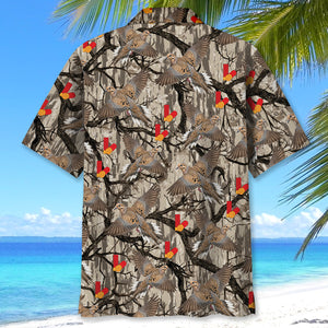 Camo Forest Dove Hunting Hawaiian Shirt