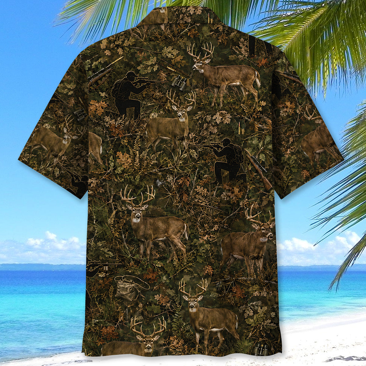 Hunt Deer Camo Hawaiian Shirt