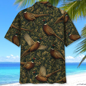 Pheasant Woodland Hawaiian Shirt